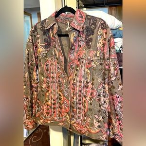 Free People oversized trucker jacket. Size XS and would fit up to medium